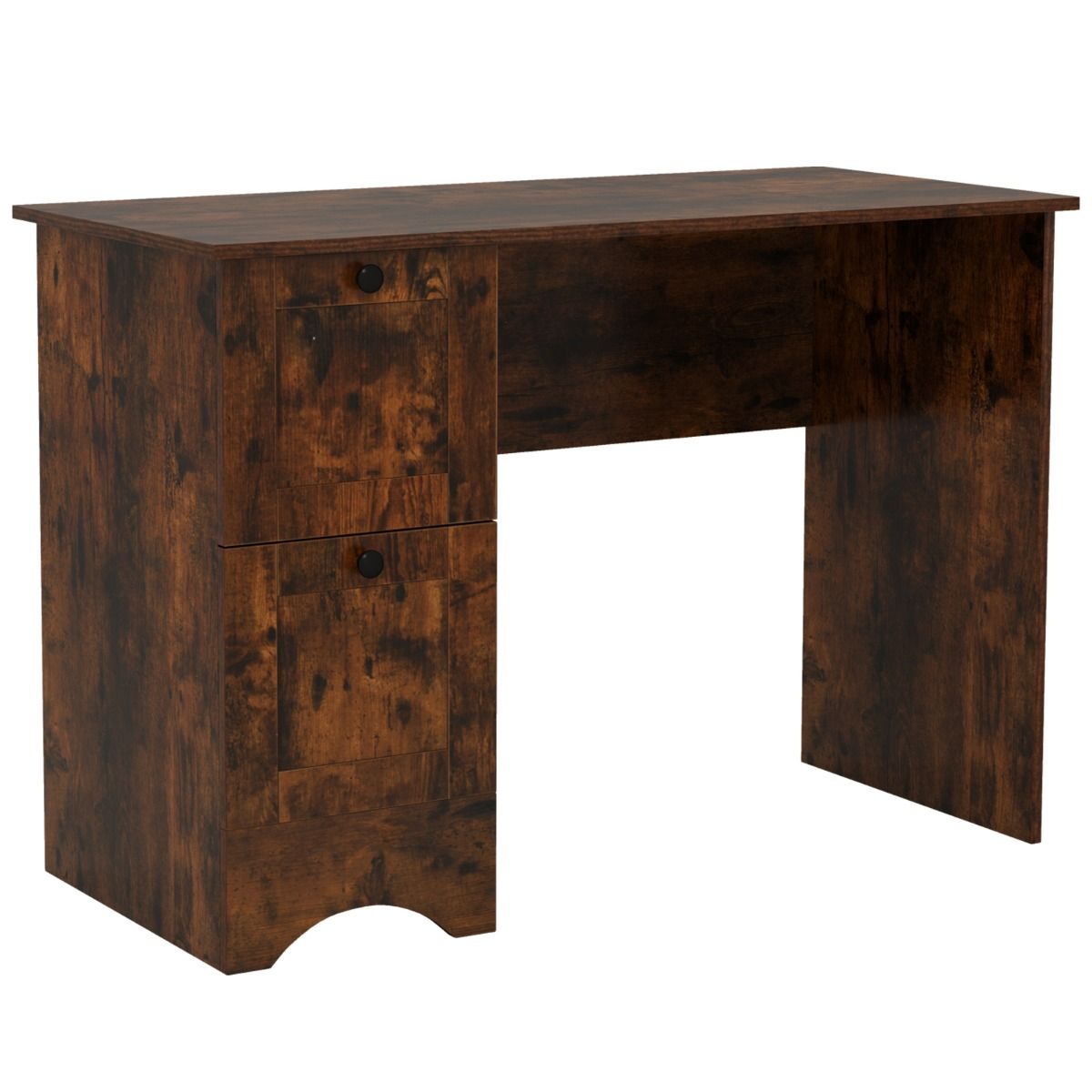 CompactLiving Bureau met 2 Lades 109x50 cm - Rustiek Bruin