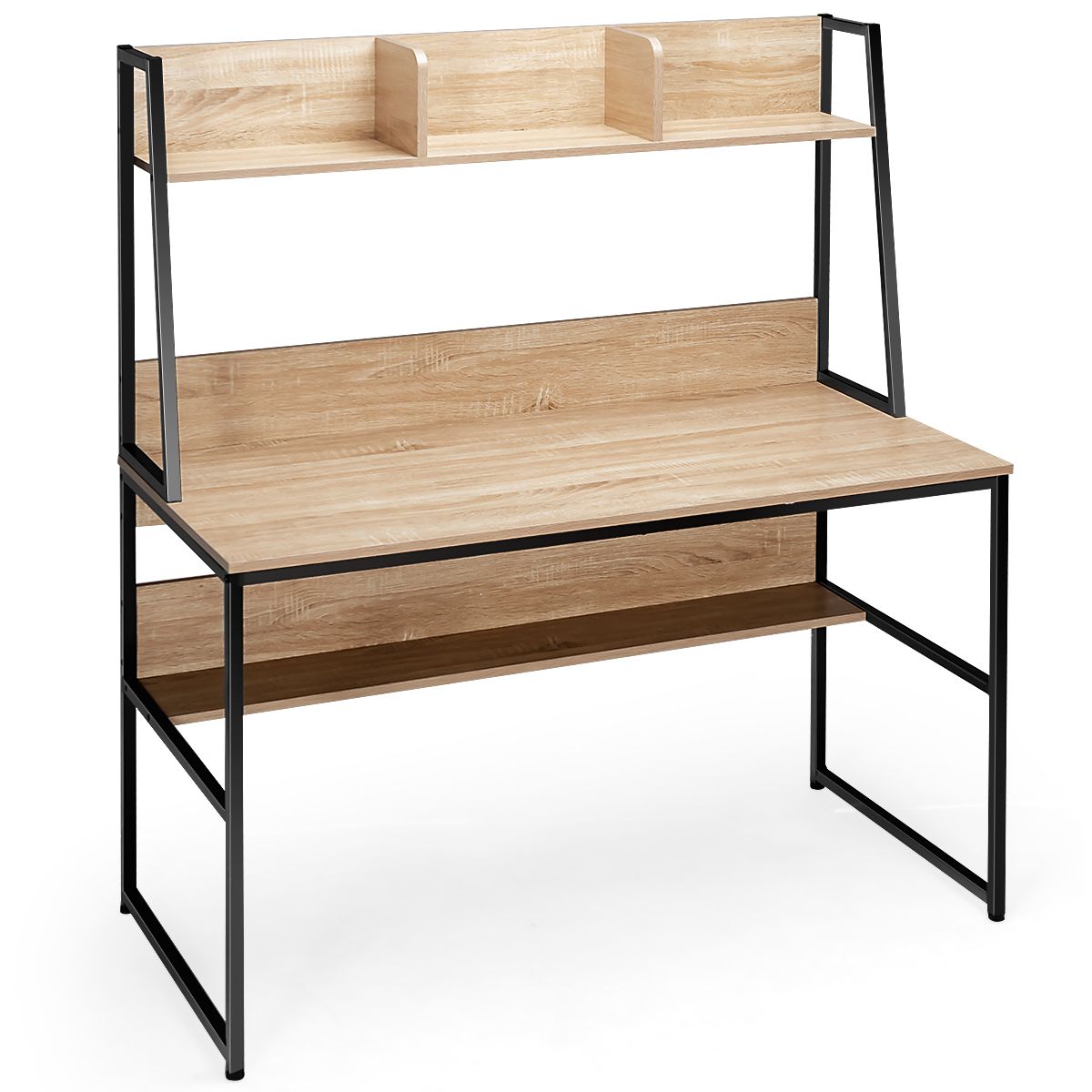 StudioLoft Bureau met Boekenkast 120x57 cm – Natuur