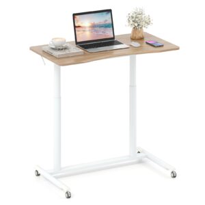 Rover C-Side Mobiel Zit-Sta Bureau 95x52 cm – Natuur & Wit