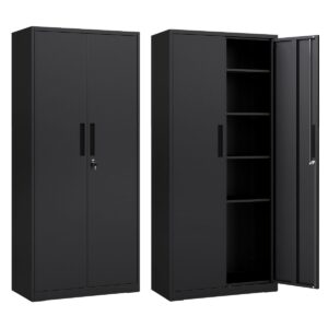 Guard Afsluitbare Archiefkast 180x80 cm – Zwart