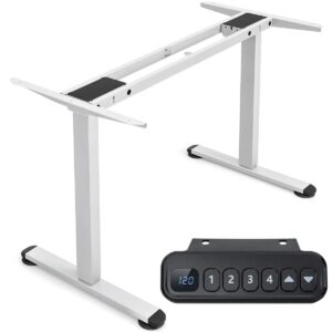 DeskDepot Elektrisch Zit-Sta Tafelframe – Dual Motor – Wit