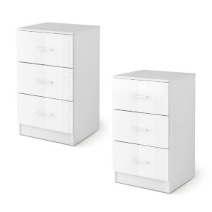 OfficeBox Set van 2 Ladekasten 3-Lades 37x34 cm - Wit