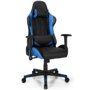 Apex Race Gaming Stoel 125-135 cm – Blauw/Zwart