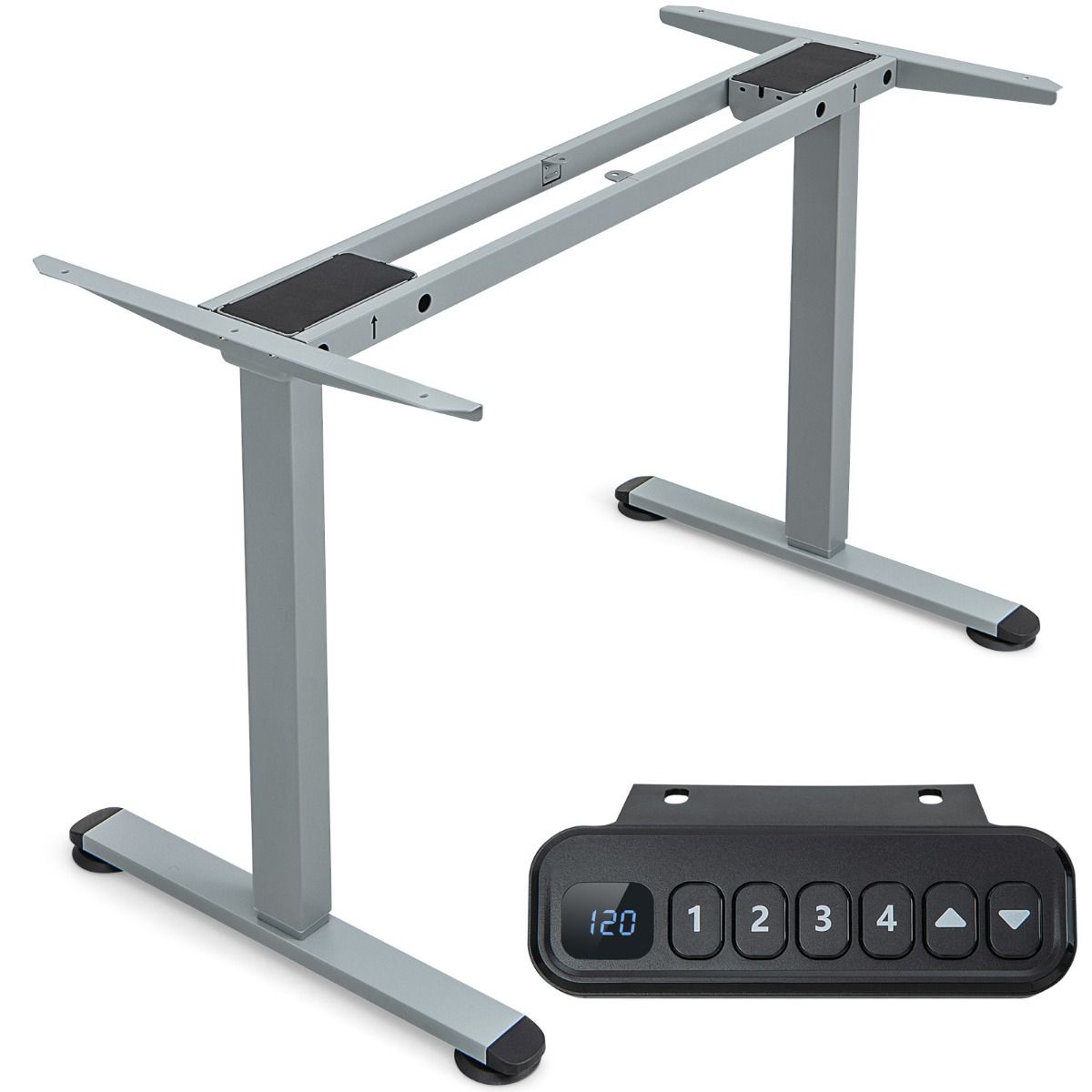 DeskDepot Elektrisch Zit-Sta Tafelframe – Dual Motor – Zwart