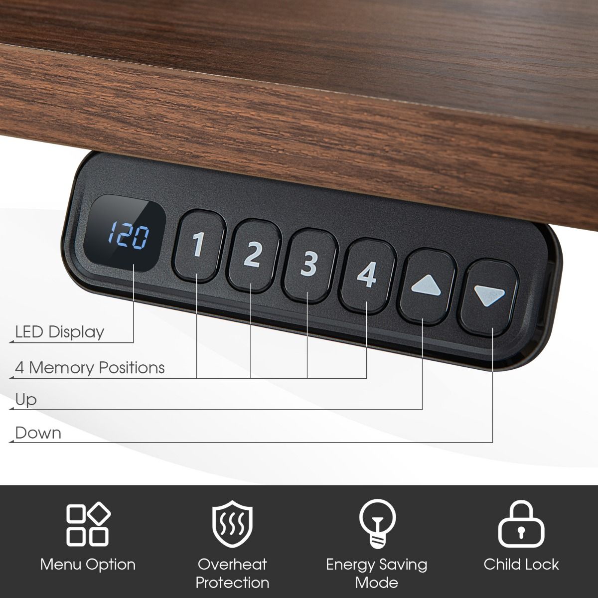 DeskDepot Elektrisch Zit-Sta Tafelframe – Dual Motor – Zwart - Afbeelding 8